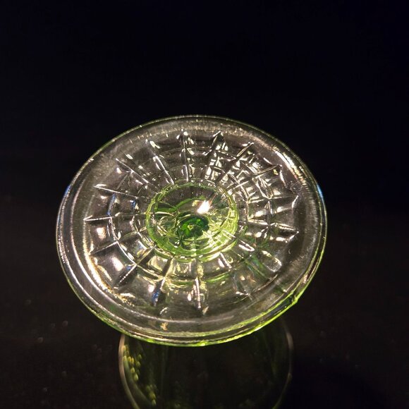 1930s Anchor Hocking Uranium Princess Tumbler 10 oz. Excellent - Picture 4 of 6